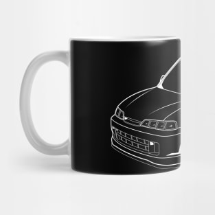 Baby car integra white print Mug